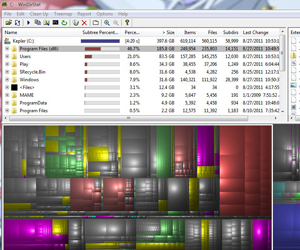 mac hard drive space map