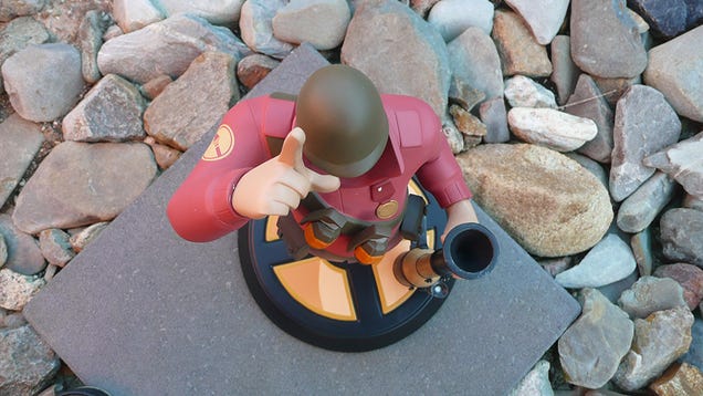 There's An Actual Team Fortress 2 Soldier In My House