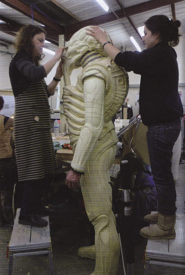 New behind-the-scenes Prometheus images shine a light on that horrific "birth" scene