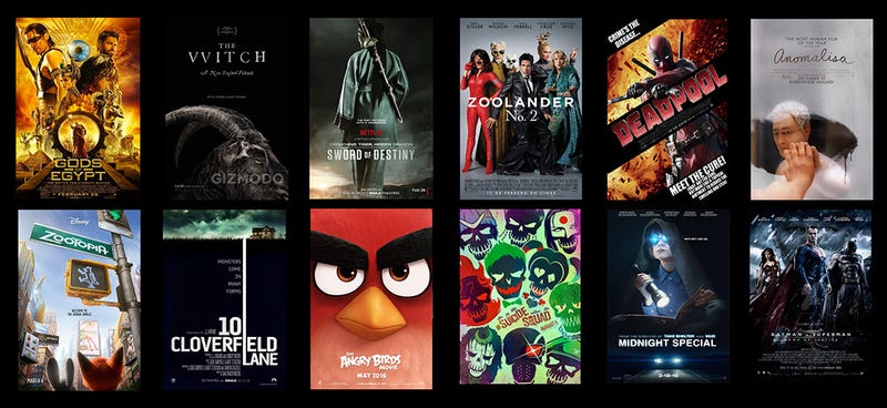 Los principales estrenos de 2016, en una imagen