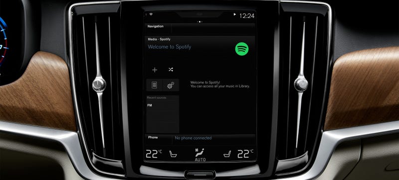 Volvos Now Come With Spotify Integrated Into The User Interface
