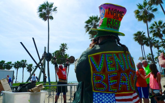 A Day at Muscle Beach with the World's Strongest Man