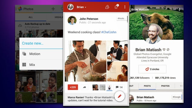 Google+ Gets a New UI, Better Photo Library and Auto Awesome Support