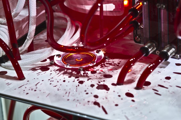 Oh God, This PC Casemod is Bleeding to Death
