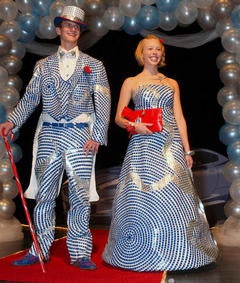 Duct tape prom dresses