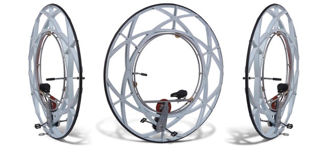 A Pedal-Powered Monowheel For When a Unicycle Is Somehow Too Cool