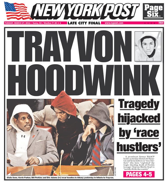 Your Guide to the Idiotic Racist Backlash Against Trayvon Martin
