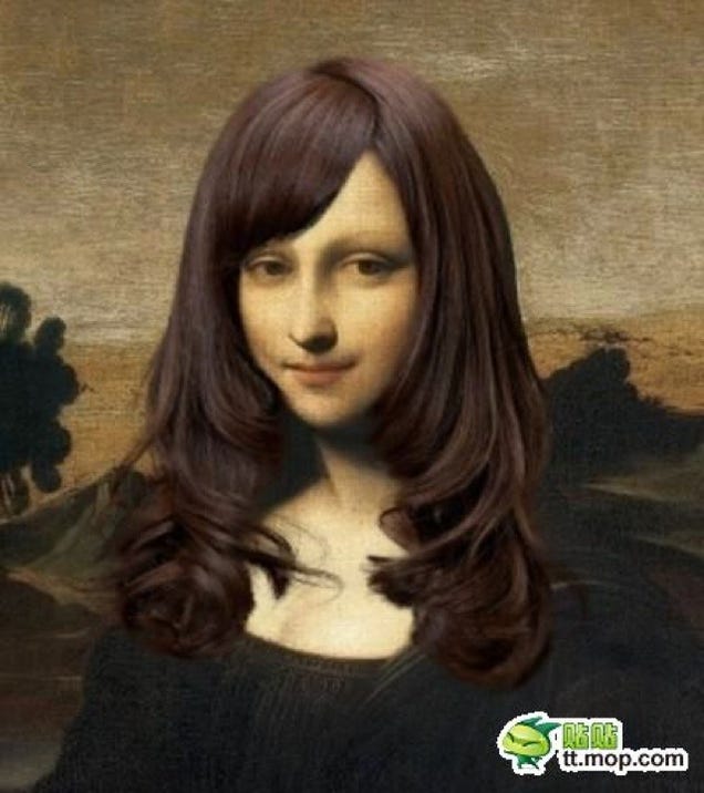 Thank China for Mona Lisa's New Hair Style