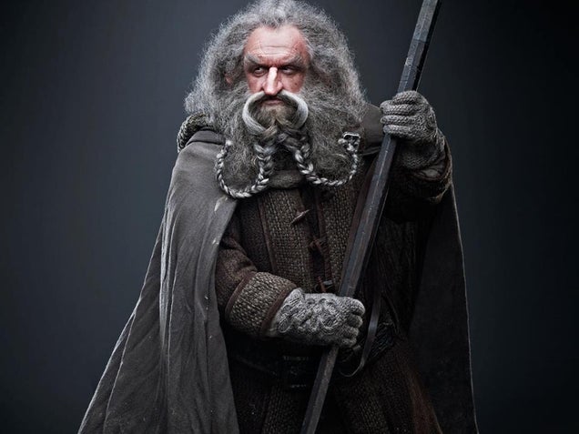 Hobbit headshots show off the many braided beards of Middle Earth's dwarves
