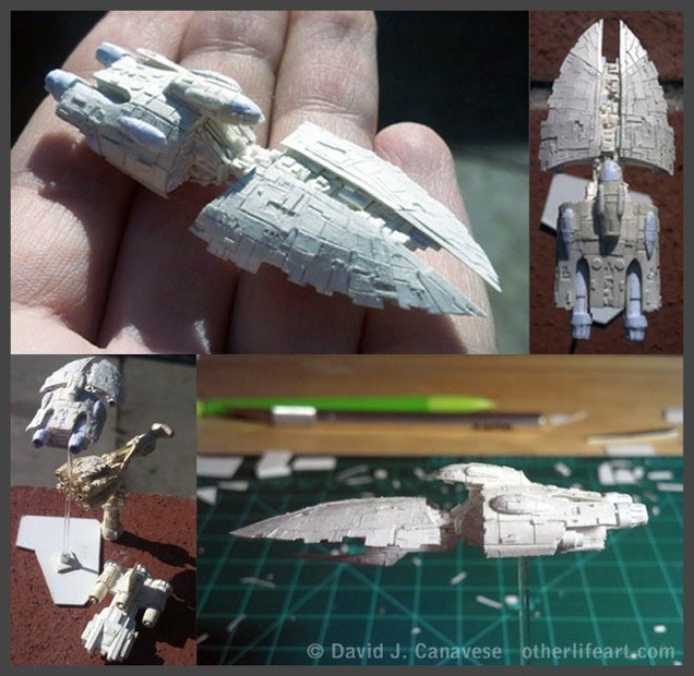 Awesome Man Makes Teeny-Tiny Star Wars Ships
