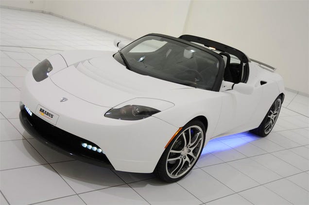BRABUS Creates First Tuner Tesla Roadster, Mates Star Trek Sound Effects To Electric Car