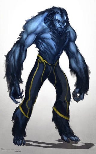 Early X-Men character concept art shows off a much darker Azazel
