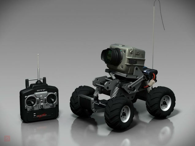 It's Tough Fighting A Robot With Giant Arms On Its Back