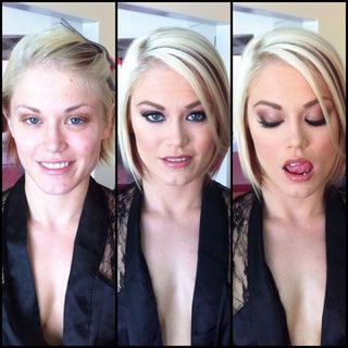 How About That: Porn Stars Look Different Before and After Their Makeup Makeovers