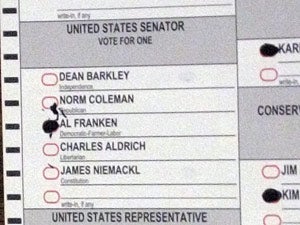 Minnesotans Find Voting For Al Franken or Norm Coleman Very Difficult