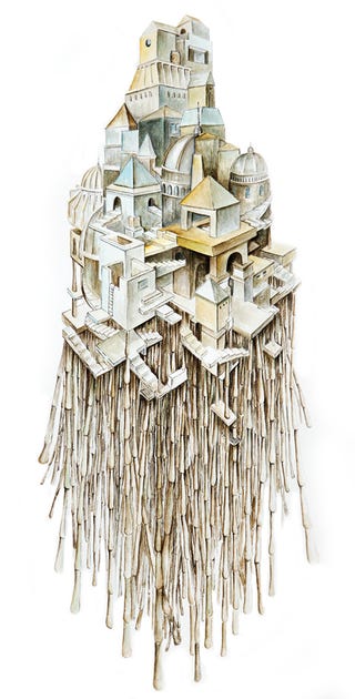 Artist's mission is to depict all 55 of Italo Calvino's Invisible Cities