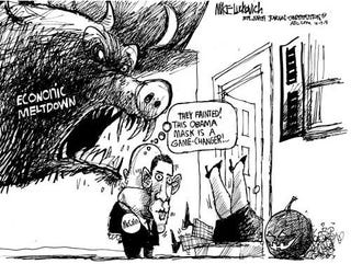 An Obama Presidency May Be Rough Going for Political Cartoonists