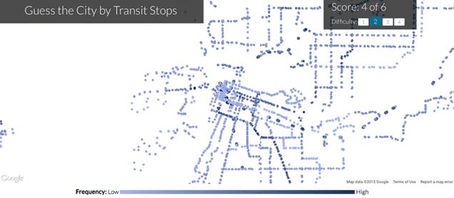 Can You Guess a City By Its Transit Stops Alone?