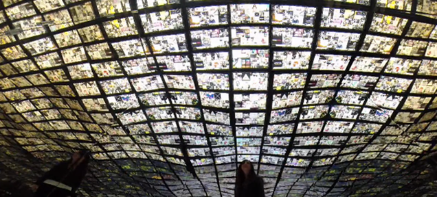 This Real-Time Installation Of Social Media Feeds Is Insane