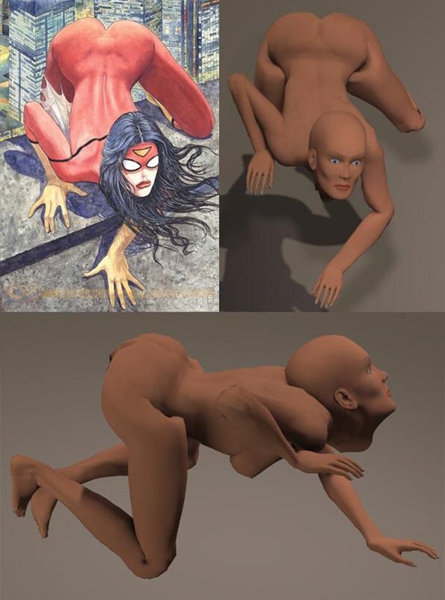 Here's How Anatomically Impossible That Spider-Woman #1 Cover Is (NSFW?)