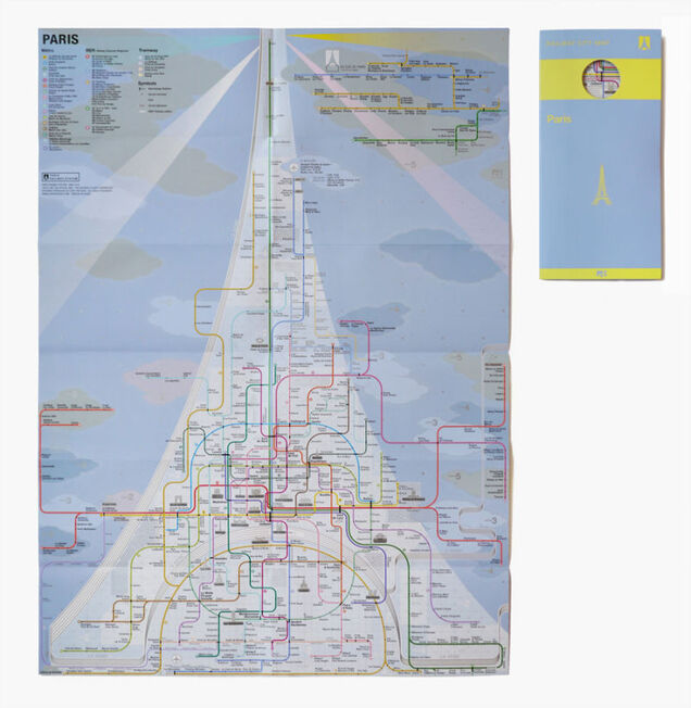 A beautiful map of Tokyo's extremely complex subway and railway system
