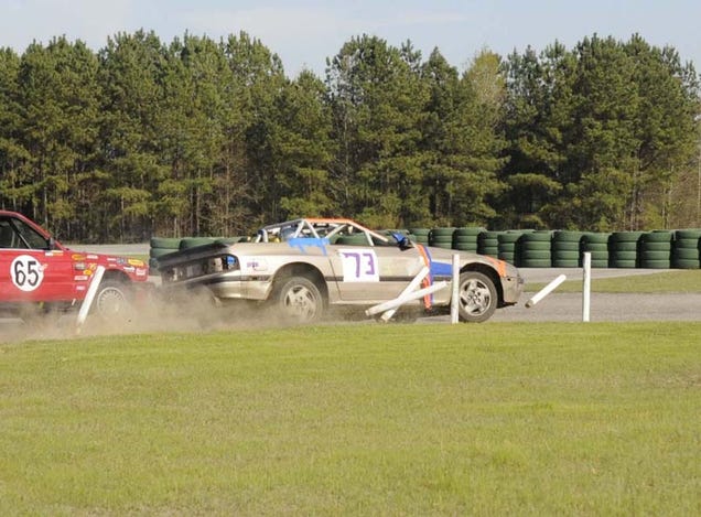 24 Hours Of LeMons South Day One: Saab Leads, Fiero In Top Ten