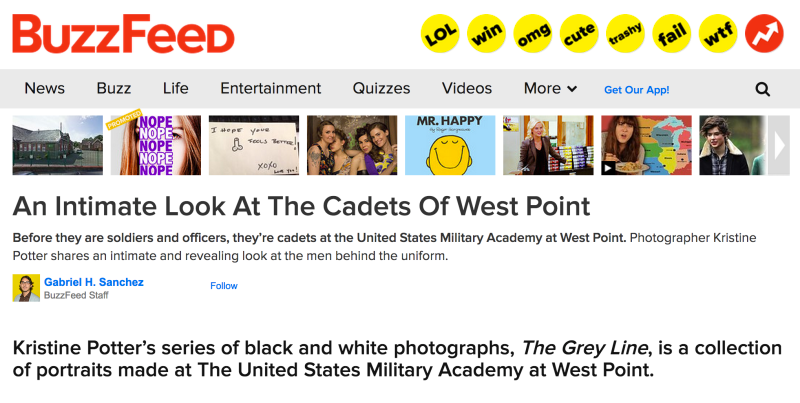 BuzzFeed Deletes Homoerotic Photos of West Point Cadets