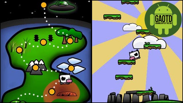 Bouncing Cows to the Rescue in Abduction! World Attack