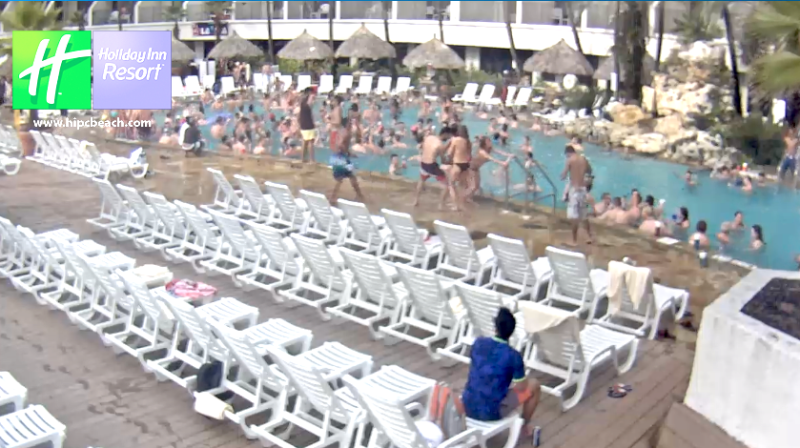 My Super Spring Break: Watching This Holiday Inn Pool Cam All Day