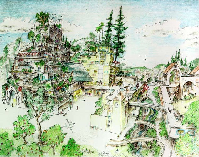 A City Gets an Environmental Makeover — Check Out the Before and After Drawings