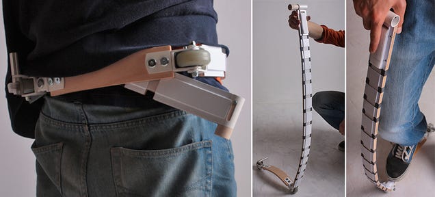 You Can Actually Wear This Collapsible Scooter As a Belt