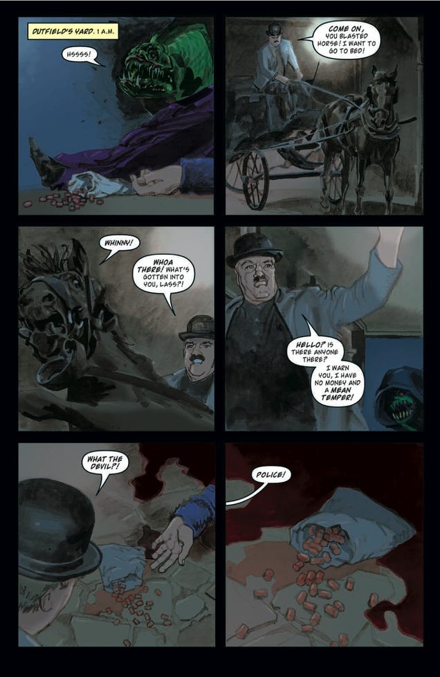 It's Jack the Ripper vs. the 11th Doctor in this sneak peek of the Doctor Who comic