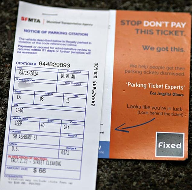 Startup Staples Ad On Parking Tickets Promising To Make It All Go Away