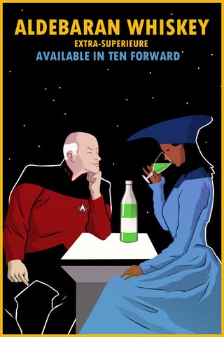 Vintage Star Trek booze ads will class up your quarters