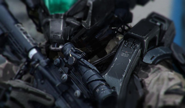 Photos of regular soldiers transformed into warriors of the future