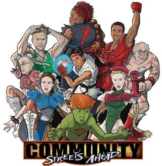 The Cast of Community Goes All Street Fighter