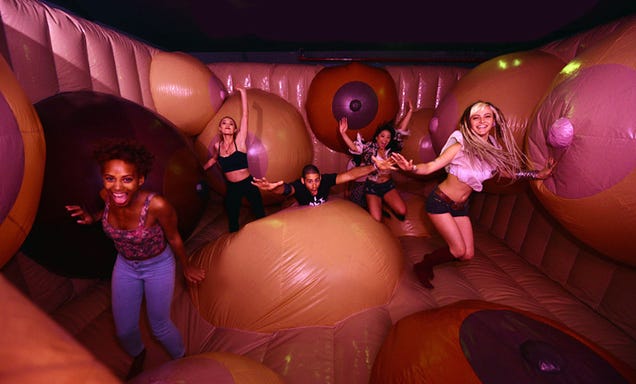 A Huge Inflatable Boob Castle Just Opened in Manhattan