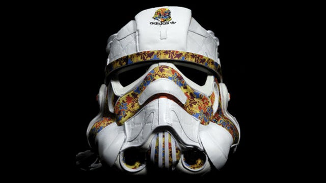 broken stormtrooper helmet