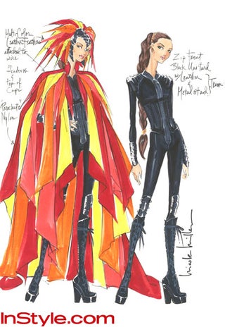 Fashion designers sketch their own versions of Katniss' fiery couture