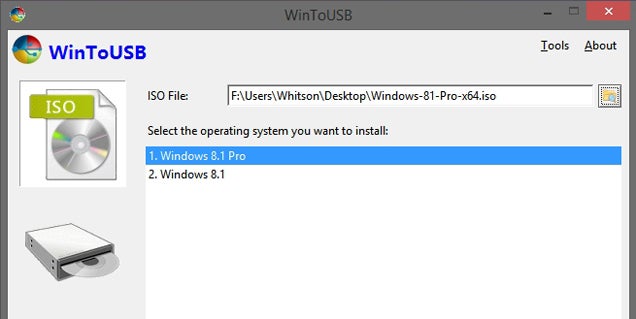Cómo ejecutar una versión portátil de Windows 8 desde un disco USB