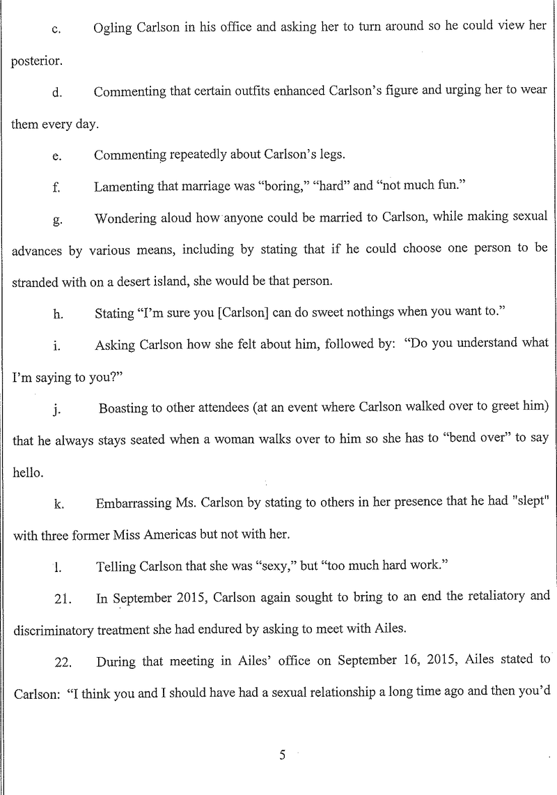 Here Is Gretchen Carlson’s Sexual Harassment Complaint Against Roger Ailes