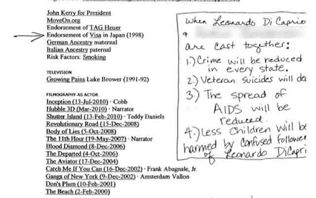 The Best Parts of the Insane Leonardo DiCaprio Conspiracy Letter That's Been Making the Rounds in Hollywood