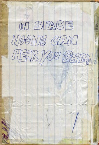 Alien, as written by an 11-year-old who never saw the movie before