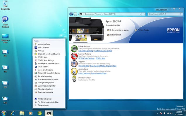 Windows 7 Device Stage and Productivity Tips