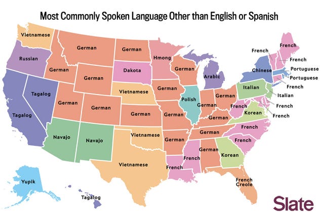 The Most Common Language In Each US State—Besides English And Spanish