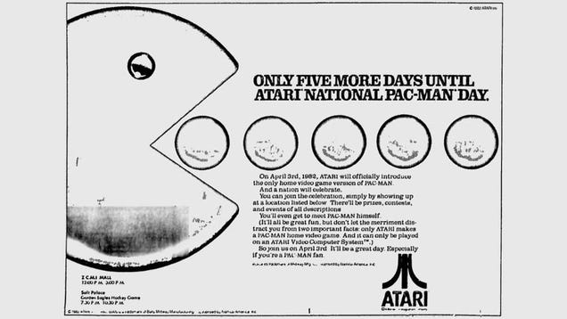 Today is "Atari National PAC-MAN Day". No, Seriously, it is.