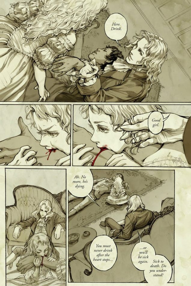First Glimpse of the Graphic Novel that Retells Interview With a Vampire from Claudia's POV