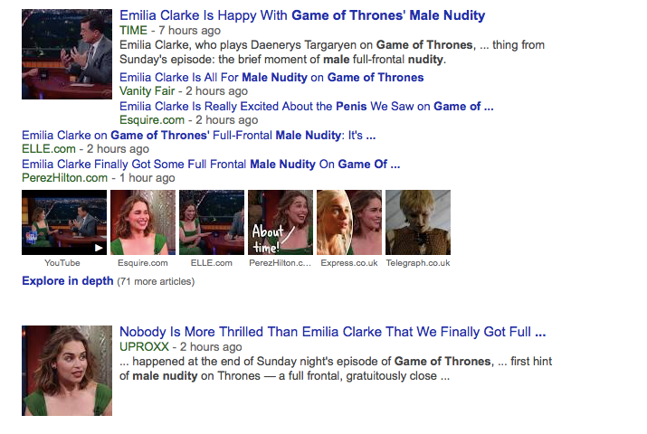 Look, Game of Thrones Has Shown Us Dicks Before