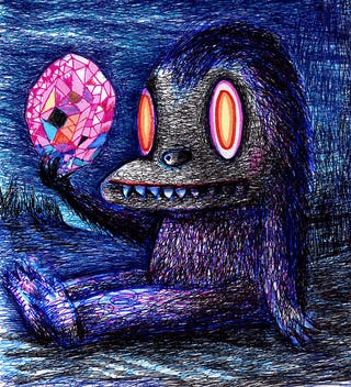 These stereographic monsters twitch wildly to fright and delight