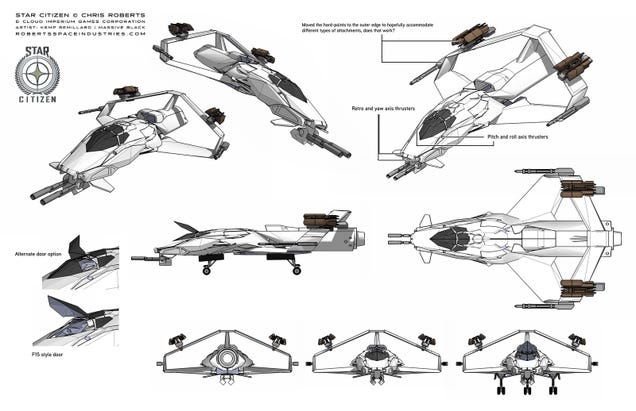Badass 90's Starfighter Design Lives On With Star Citizen